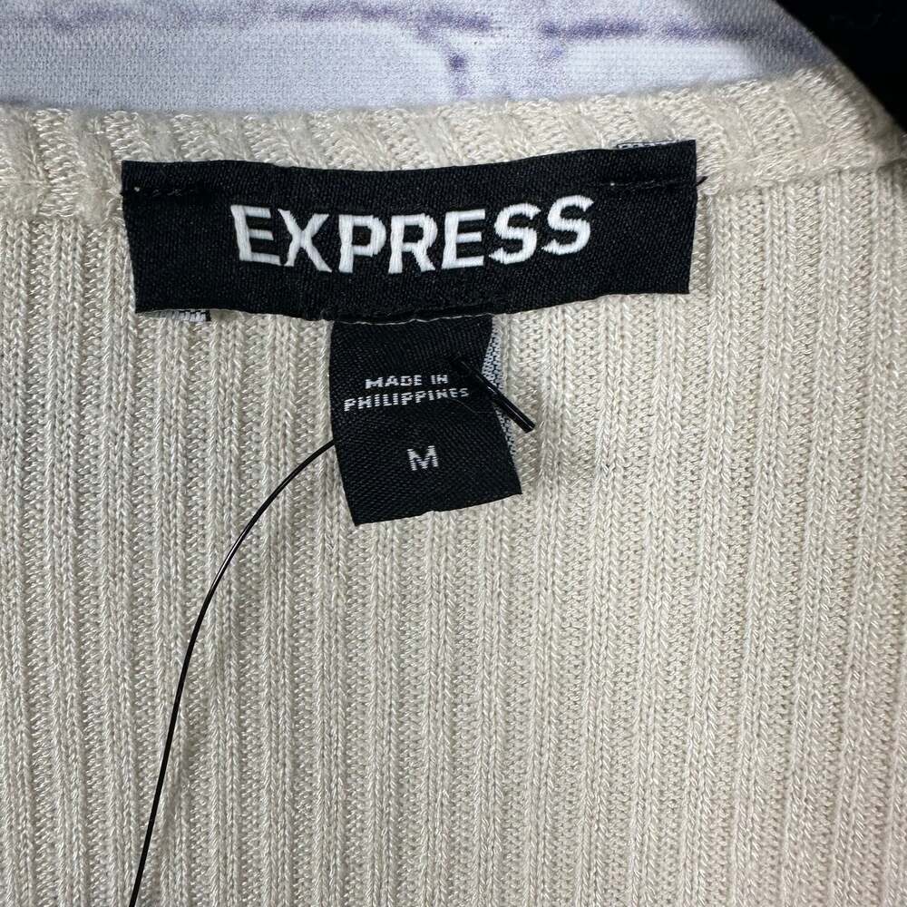 Express Deep V-Neck Lightweight Bodysuit Size Medium - Picture 3 of 5